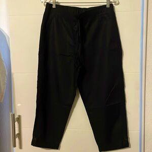Talbots Women’s Black Capris Crop Pants, Drawstring, Front Pull-On, Size 10P